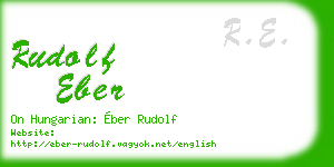 rudolf eber business card